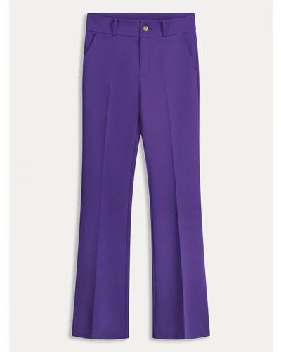 Pom Trousers French Violet - Purple