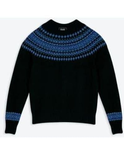Lowie Scottish Made Snow Sweater S - Blue