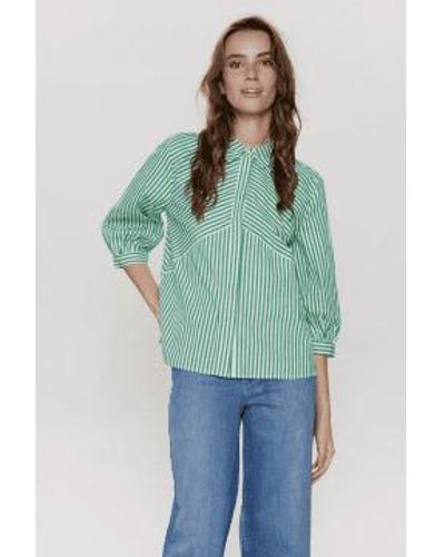 Numph Nuerica shirt spruce - Vert