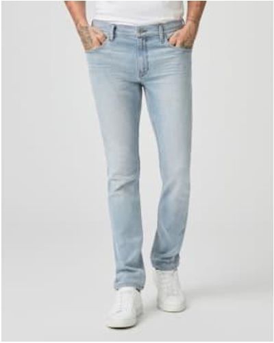 PAIGE Jeans mezclilla mezclilla color azul claro