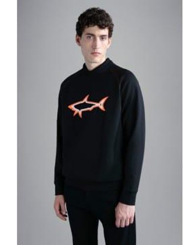 Paul & Shark Herren-Sweatshirt aus Baumwolle mit Aufdruck - Grau