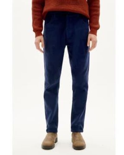 Thinking Mu Corduroy 5 Pockets Pants - Blu