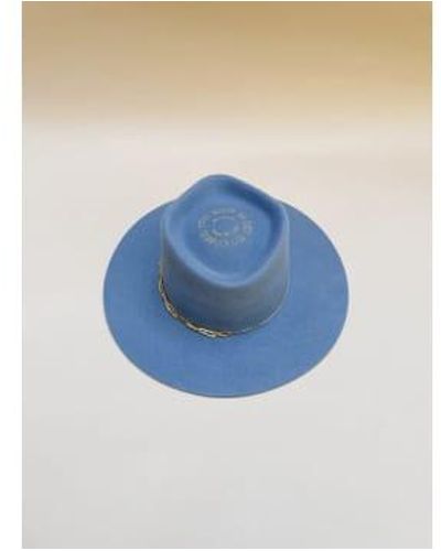 Van Palma "janis" Felt Hat Jeans 58-l - Blue