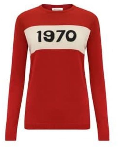 Bella Freud Jersey rojo 1970