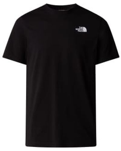 The North Face Schwarz -weiß -bergkurs uomo t -shirt
