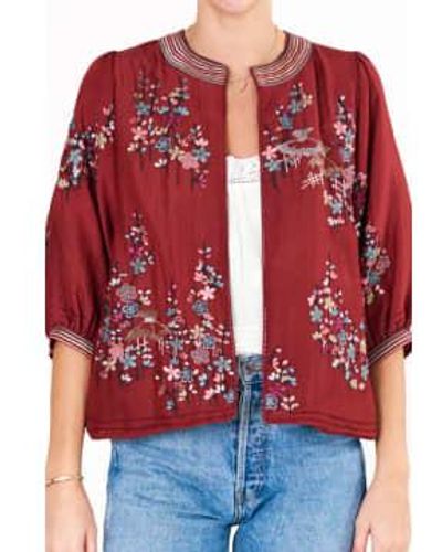 M.A.B.E Emi Rust Embroidered Jacket Xs