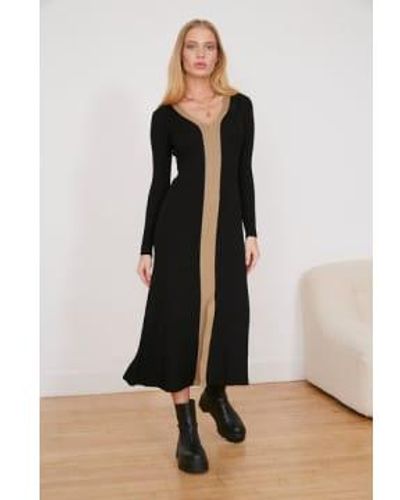 Jovonna London Tippie Knitted Dress L - Black