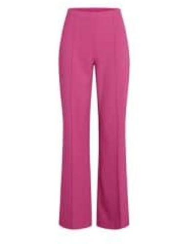 Mads Nørgaard Shocking Recycled Sportina Pirla Trousers L - Pink