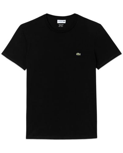 Lacoste Th 6709 Camiseta Algodón Pima Negra - Negro