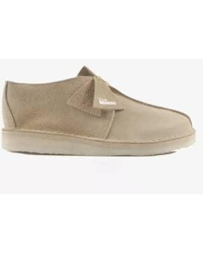 Clarks Desert Trek Shoes Maple Combi - Neutro