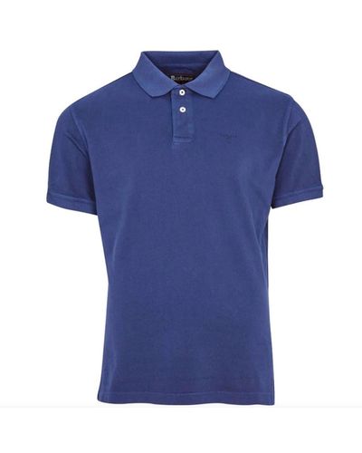 Barbour Washed Sports Polo - Blue