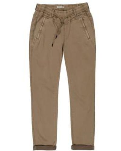 Red Button Trousers Button Trousers Tessy Jogger Dark Taupe - Neutro
