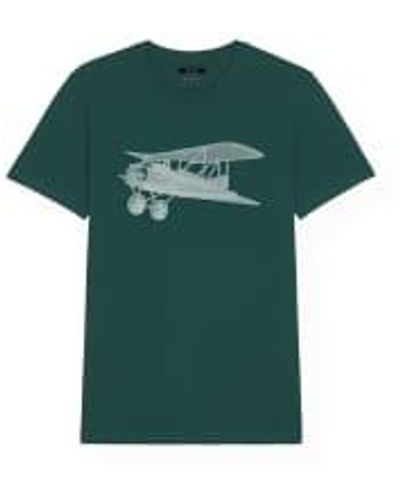 Paala Flugzeug-t-shirt dunkle glasierte grün