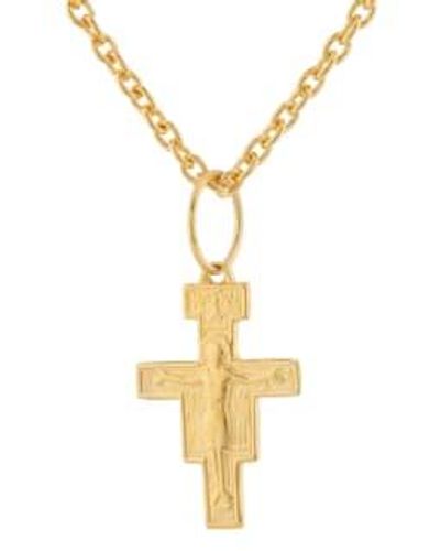 WINDOW DRESSING THE SOUL Wdts Cross With Jesus Plated - Metallic