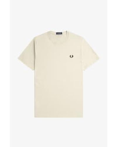 Fred Perry M1600 Crew Neck T Shirt Oatmeal - Neutro