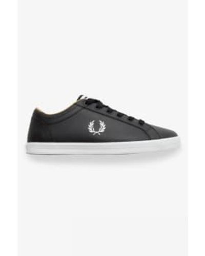 Fred Perry Baseline leather b1228 - Noir