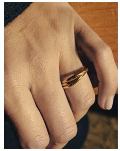 Nordic Muse Entwine Ring, Waterproof Small - Brown