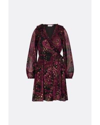 FABIENNE CHAPOT Bordeaux Brigitte Azure Short Dress - Rosso