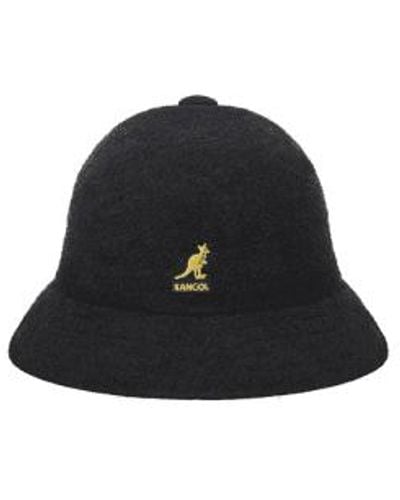 Kangol And Gold Bermuda Casual Hat Medium - Black