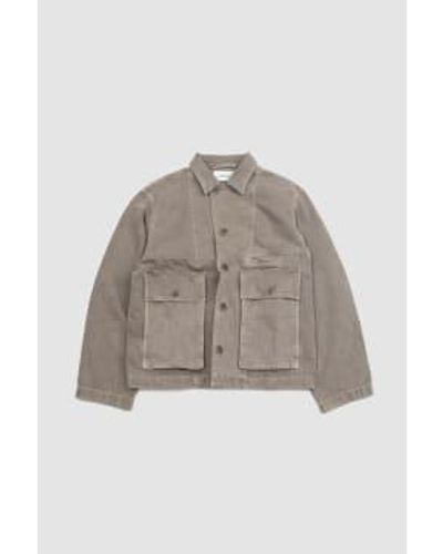 Lemaire Boxy Jacket Snow Beige - Brown