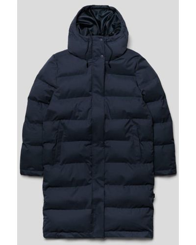 SELFHOOD Navy Blue Hooded Puffer Jacket