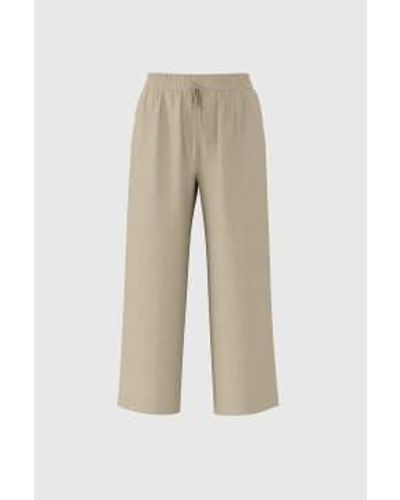 SELECTED Greige Viva Gulia Linen Trousers Beige / 38 - Natural