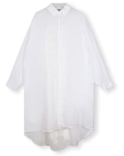 10Days Shirt Dress Paris Voile Cotton - White