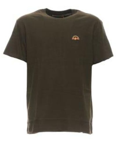 Revolution T Shirt For Man 1296 Army Mel - Verde