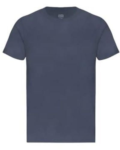 COLORFUL STANDARD Camiseta orgánica clásica neptuno azul