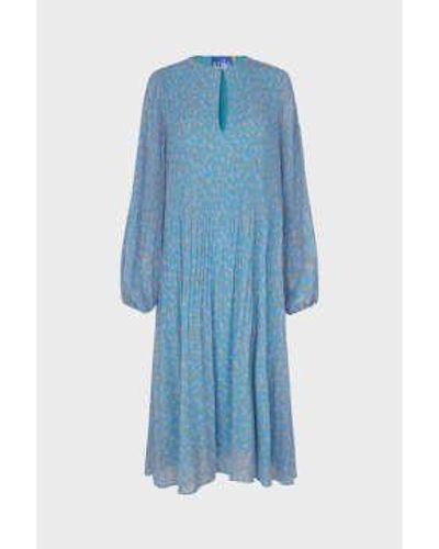 Crās Melinda Dress Floral 40 - Blue