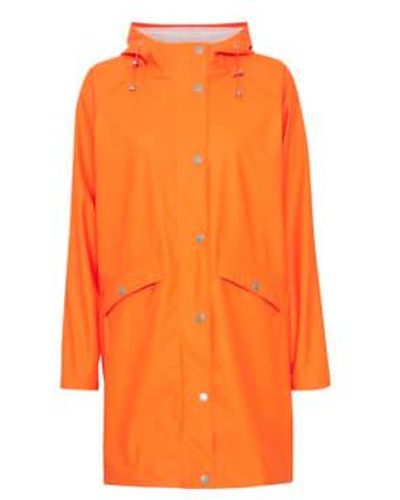 Ichi Ihtazi Persimmon Rain Jacket - Arancione