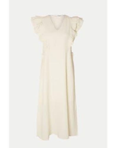SELECTED Snow Hillie Ankle Linen Dress / 34 - Natural