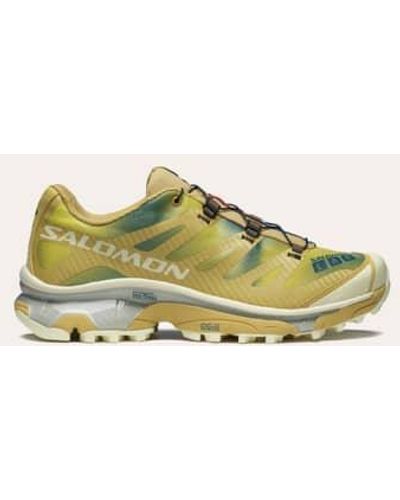 Salomon Xt-4 Og Sneakers Aurora Borealis Southern Moss / Yellow Deep Dive Uk7/40.2/3 - Green