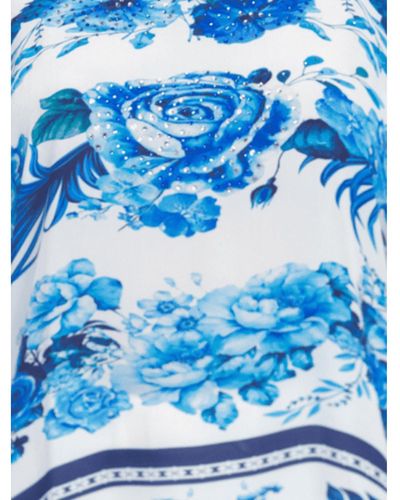 Inoa Canberra Printed Silk CAMILLA Top with Crystals 205 main image 1