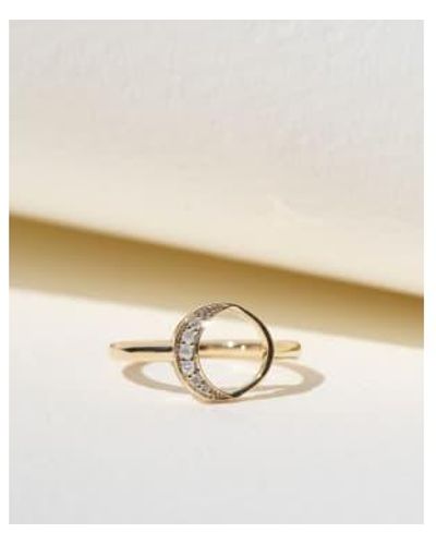 Zoe & Morgan New Moon Diamond Ring - Natural