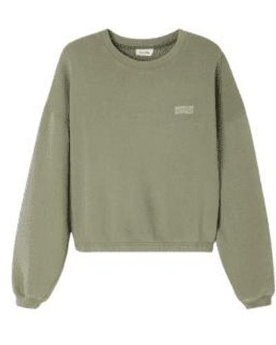 American Vintage Izubird Sweatshirt Sage M - Green