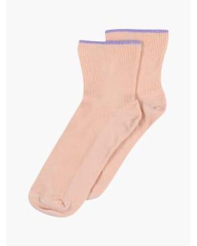 mpDenmark Ava Ankle Socks Dust 37-39 - Pink