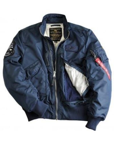 Alpha Industries Engine flight jacket - Azul