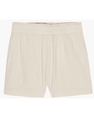 Rails 'leighton' High-rise Cotton Shorts Flax Xs - Natural