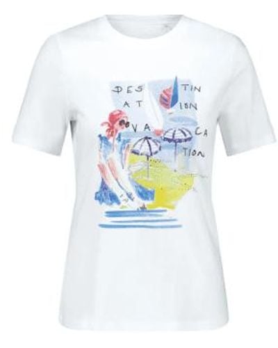 Gerry Weber Destination Vacation Printed T-shirt 36 - White