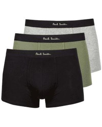 Paul Smith 3 Pack Underwear Col: Khaki/black/grey, Size: Xl Xl