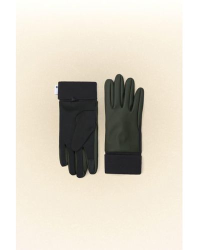 Rains Guantes Acc Gloves W1 16720 Green - Nero