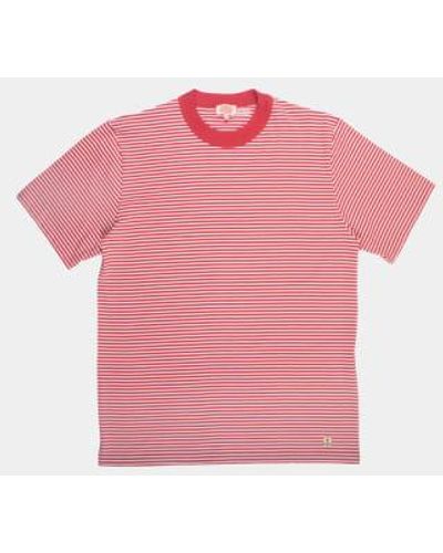 Armor Lux T-shirt Cardinal /milk S - Pink