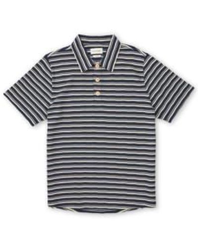 Oliver Spencer Tabley Polo Shirt Braemar Navy Xl - Blue