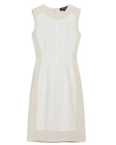Sportmax Double-colour Sleeveless Dress - White