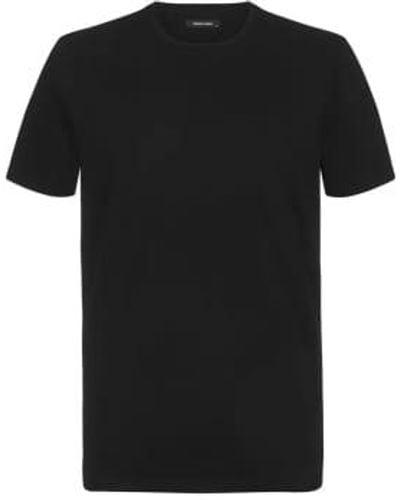 Remus Uomo T-shirt stretch à col rond - Noir