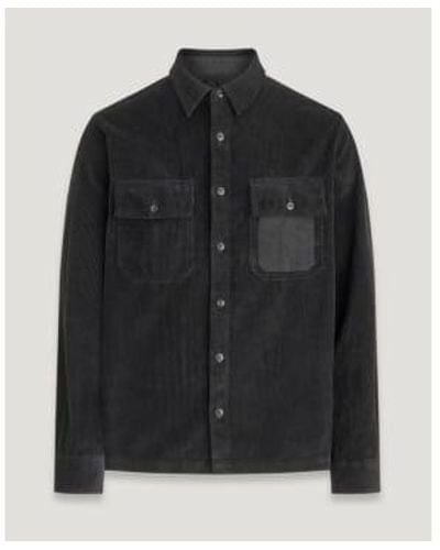 Belstaff Fallgate corduary pockets camisa tamaño: xxl, col: negro