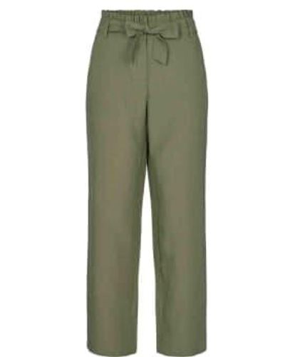 Numph Chabely Pants M - Green