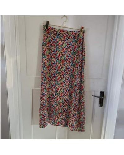 Anorak Bobo Choses Confetti Print Viscose Skirt Midi - Multicolore