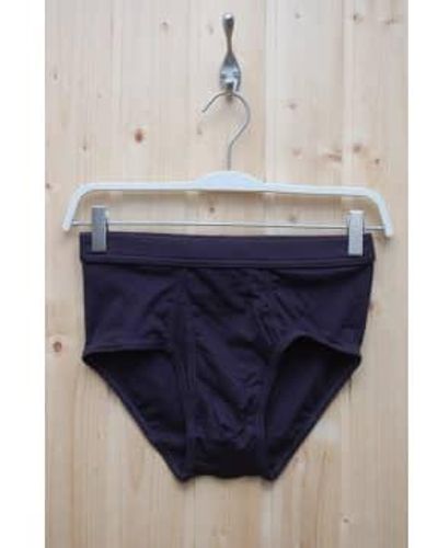 The White Briefs Platan Dark Navy - Blue